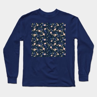 Ditsy Rose Pattern Long Sleeve T-Shirt